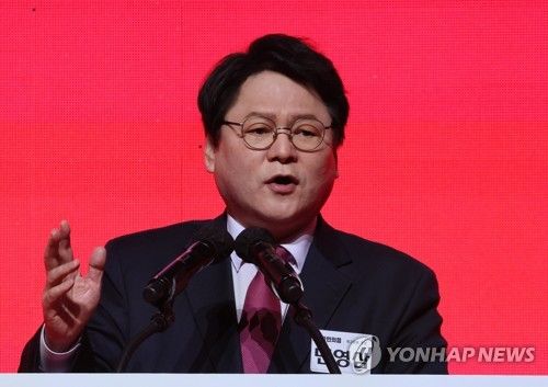 정견발표 하는 민영삼 최고위원 후보