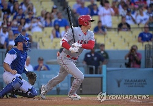 MLB 전반기에 맹타를 휘두른 오타니 