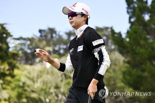 김효주의 최종 라운드 경기 모습