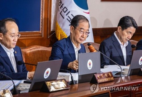한덕수 국무총리, 국무회의 개회