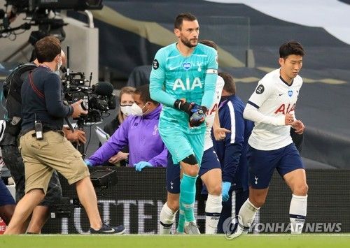 위고 로리스(왼쪽)와 손흥민