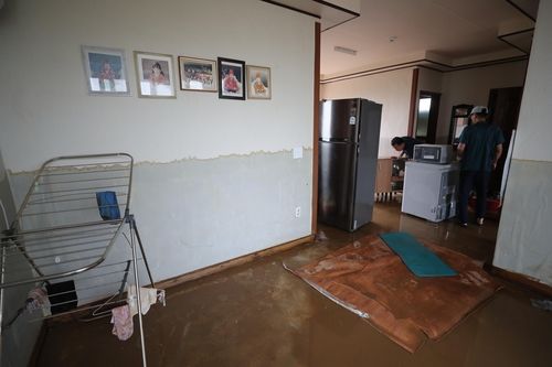 수해로 피해를 본 오송 쌍청리의 한 주택