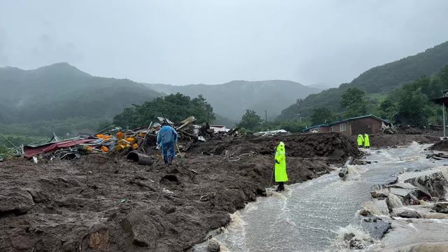 산사태로 매몰된 예천 백석리