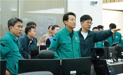 호우 대응 점검하는 오세훈 시장