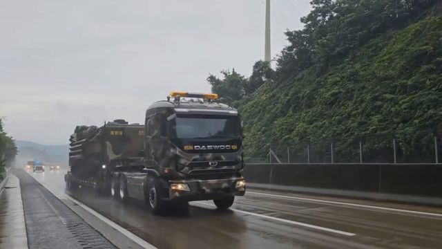 해병대, 예천 실종자 수색에 상륙돌격장갑차 투입[해병대 제공. 재판매 및 DB 금지]