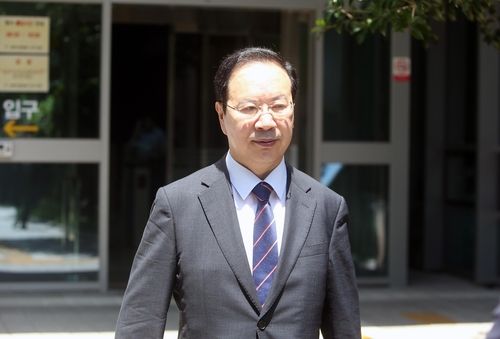 첫 공판 출석한 하영제 의원