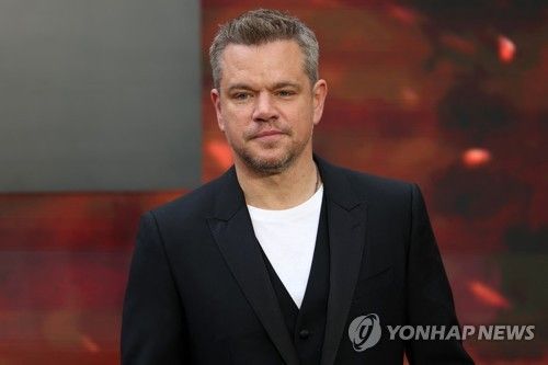 지난 13일 영화 '오펜하이머' 시사회 참석한 배우 맷 데이먼