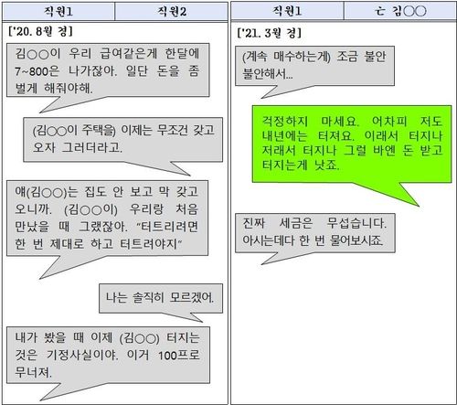 '빌라왕' 김씨와 공범간 대화 내용
