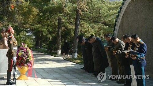 김정은, 2020년 중국 인민지원군 열사능 참배