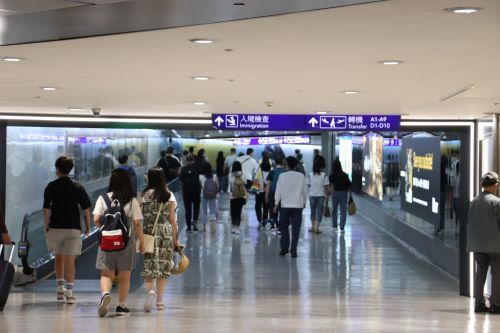 대만에 입국하는 관광객