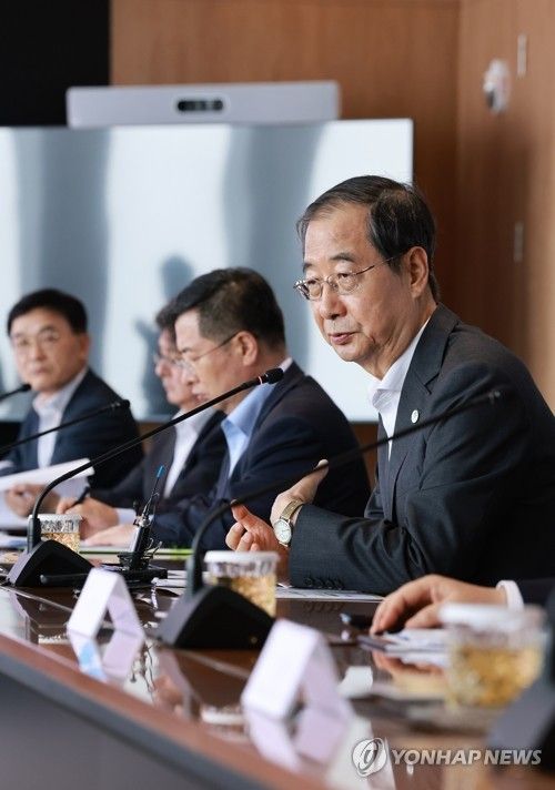 발언하는 한덕수 국무총리