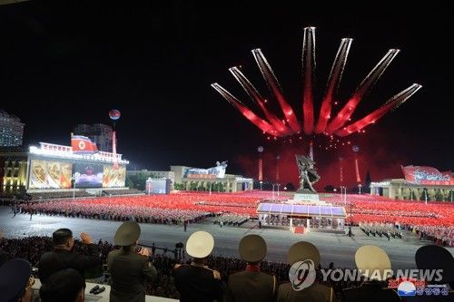 북한, '전승절 70주년' 야간 열병식 개최