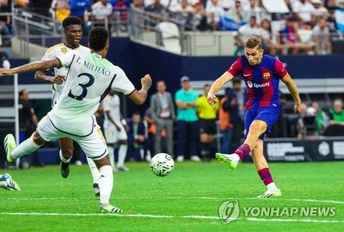 FC바르셀로나와 레알 마드리드의 경기 모습. 