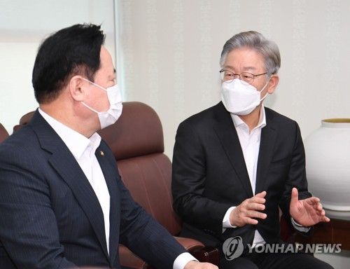 이재명-김두관 대화