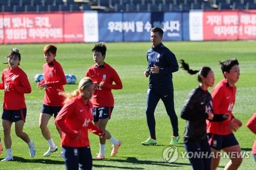 회복훈련 하는 대표팀