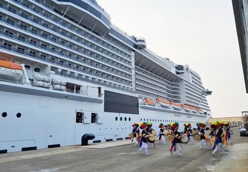 MSC벨리시마 환영행사