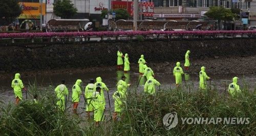 지난 4일 거제 '영아 살해유기 사건' 관련 시신 수색하는 경찰. 위 사진은 이 기사와 직접적인 관련이 없습니다.