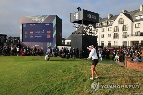 2021년 AIG 여자오픈 경기 모습