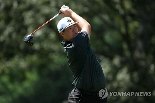 TPC 사우스윈드 7번 홀에서 티샷하는 임성재.