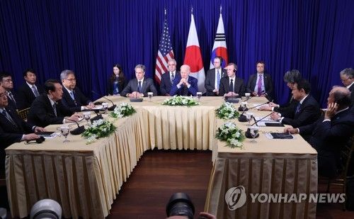 한미일 정상회담 발언하는 윤석열 대통령