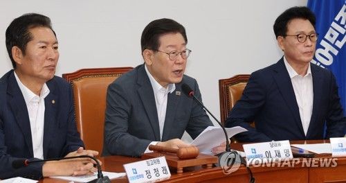 발언하는 이재명 대표