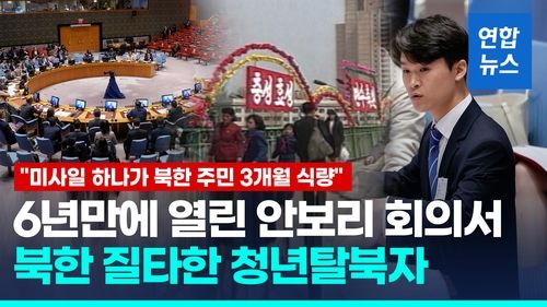 [영상] 탈북 청년, 안보리서 북한 인권침해 고발 "독재 영원할 수 없다" - 2