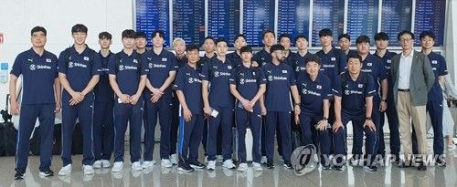 한국 남자배구대표팀, 아시아선수권 출전 위해 이란으로 출국
