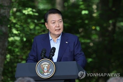 윤석열 대통령, 한미일 정상 공동기자회견 답변