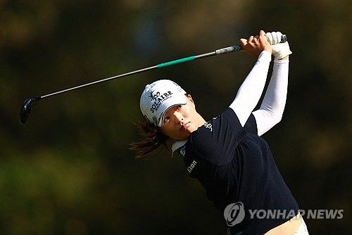 고진영의 3라운드 경기 모습