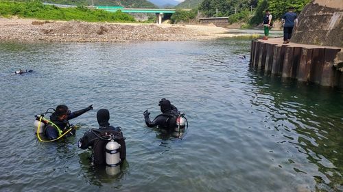 실종자 수색 작업