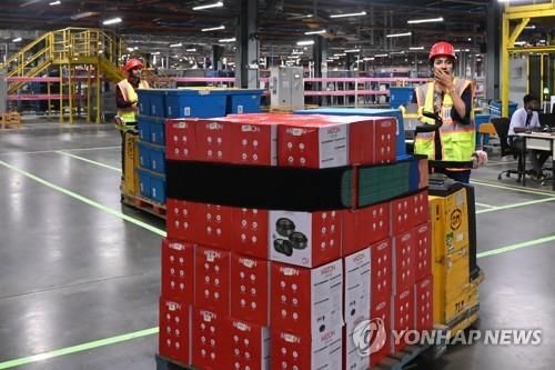 인도 유통업체 플립카트의 물류센터.