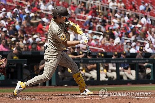 2회 1타점 적시타를 터트리는 샌디에이고 김하성