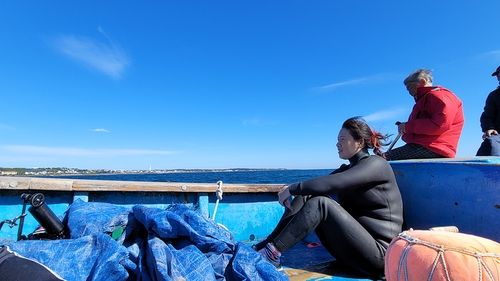다큐멘터리 '물꽃의 전설' 속 해녀 채지애 씨와 현순직 할머니