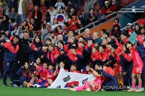 끝까지 최선을 다한 한국 여자 축구 대표팀