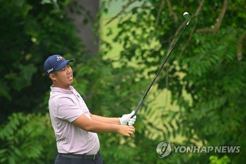안병훈의 2라운드 13번 홀 티샷