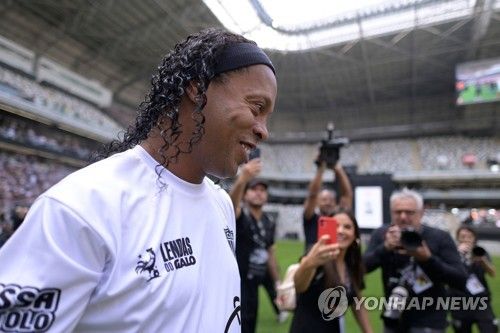 지난달 브라질에서 자선경기 출전한 호나우지뉴