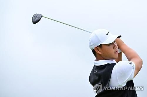 김주형의 티샷.