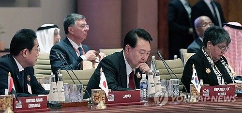 G20 정상회의 '하나의 미래' 세션 참석한 윤 대통령
