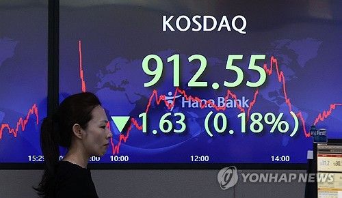 하락 마감한 코스닥