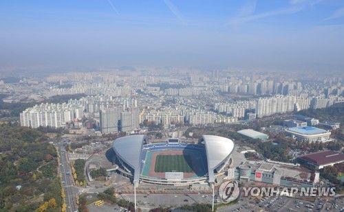 광주 월드컵경기장 주경기장 일대 전경
