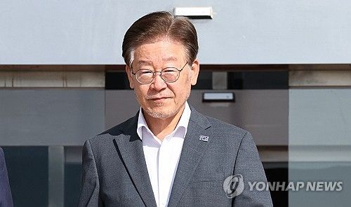 수원지검 향하는 이재명 대표