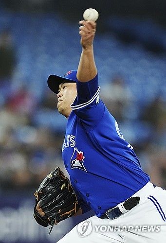 류현진의 손끝을 떠난 공