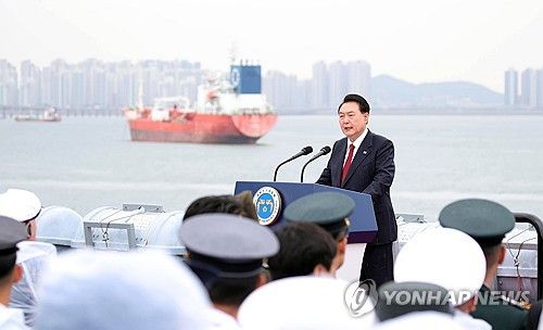 인천상륙작전 전승기념식 참석한 윤석열 대통령