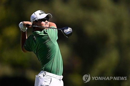 김성현의 2라운드 경기 모습