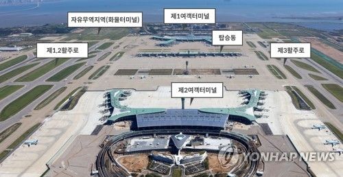 인천공항 시설 안내도