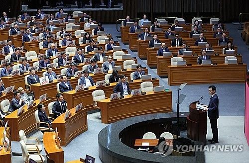 박광온 원내대표 교섭단체 대표 연설