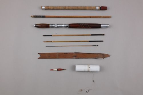 한미상호방위조약 가조인 시 아이젠하워 대통령이 이승만 대통령에게 선물한 낚싯대(1953년 8월)[대통령기록관 제공]