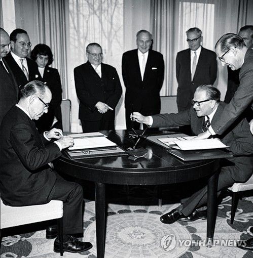 1960 독일-스페인 근로자 모집 및 이주 협정 서명식