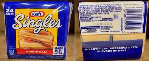 美 가공식품업체 크래프트하인즈가 리콜한 싱글즈 아메리칸 치즈