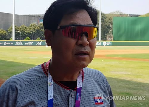 2018 자카르타·팔렘방 아시안게임에 참가한 이만수 전 감독
